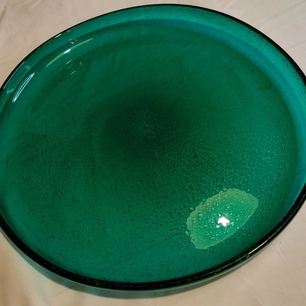 MASSIVE Signed Hadeland Gladverk "Greenland " Platter 1950 Arne Jon Jutrem - Picture 6 of 11